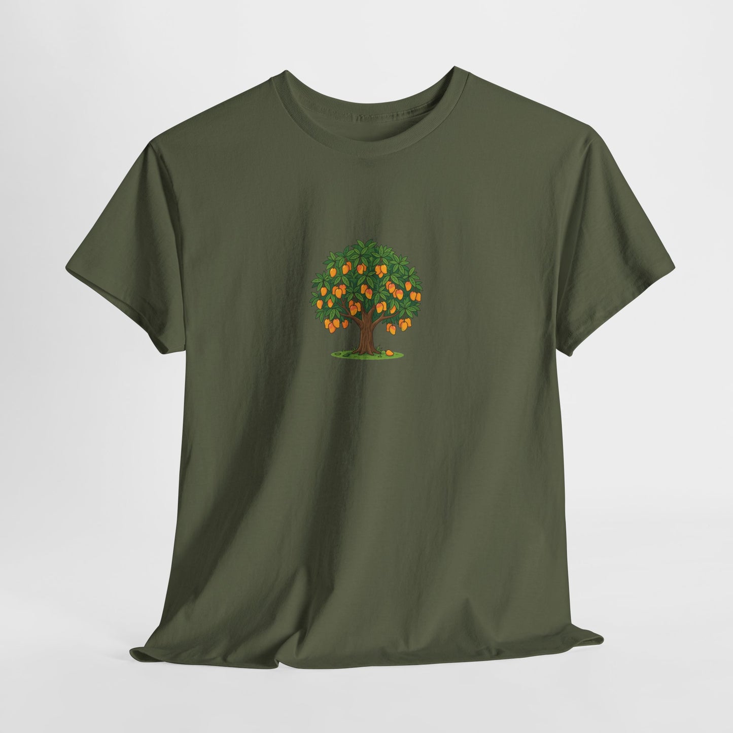 Mangoes Tree Graphic Tee — Minimal Fruit Tree T-Shirt