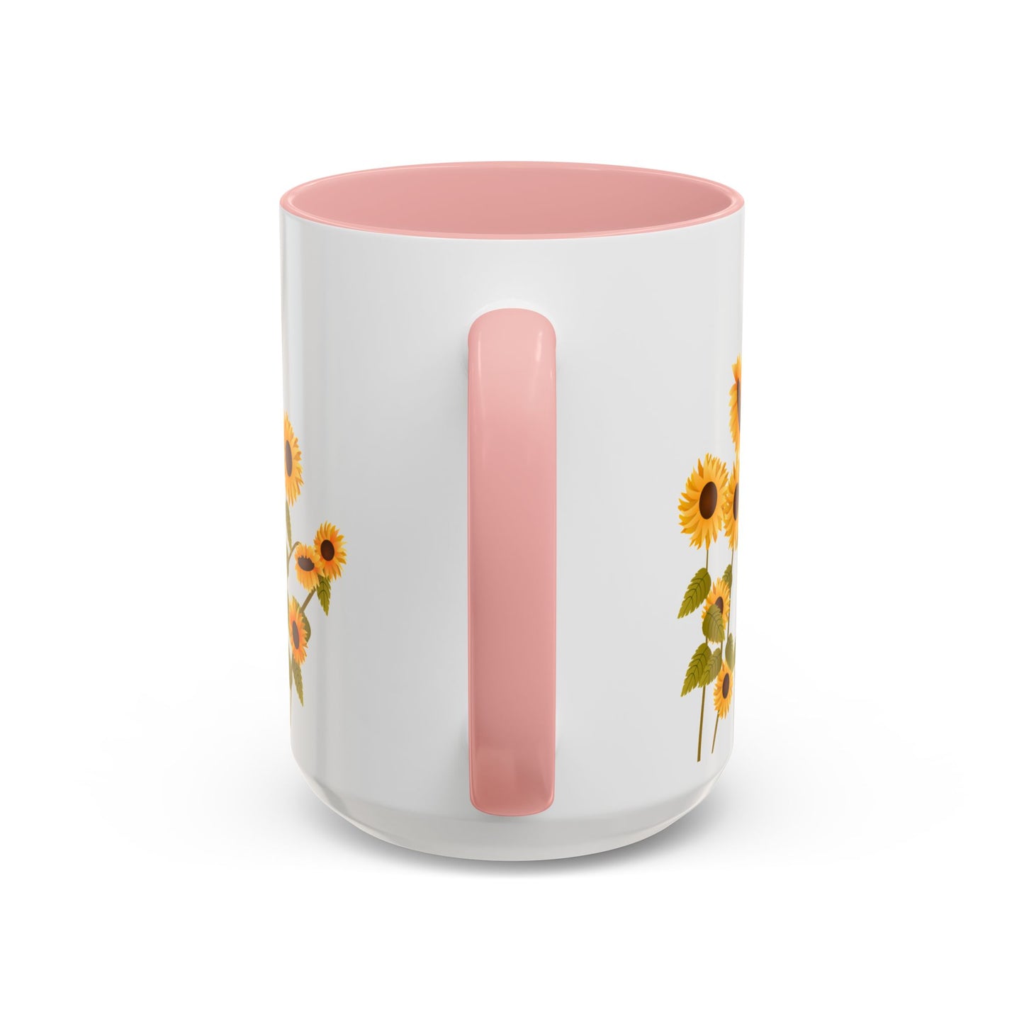 Sunflower Field Accent Tea Mug – Bright Floral 11/15oz Ceramic