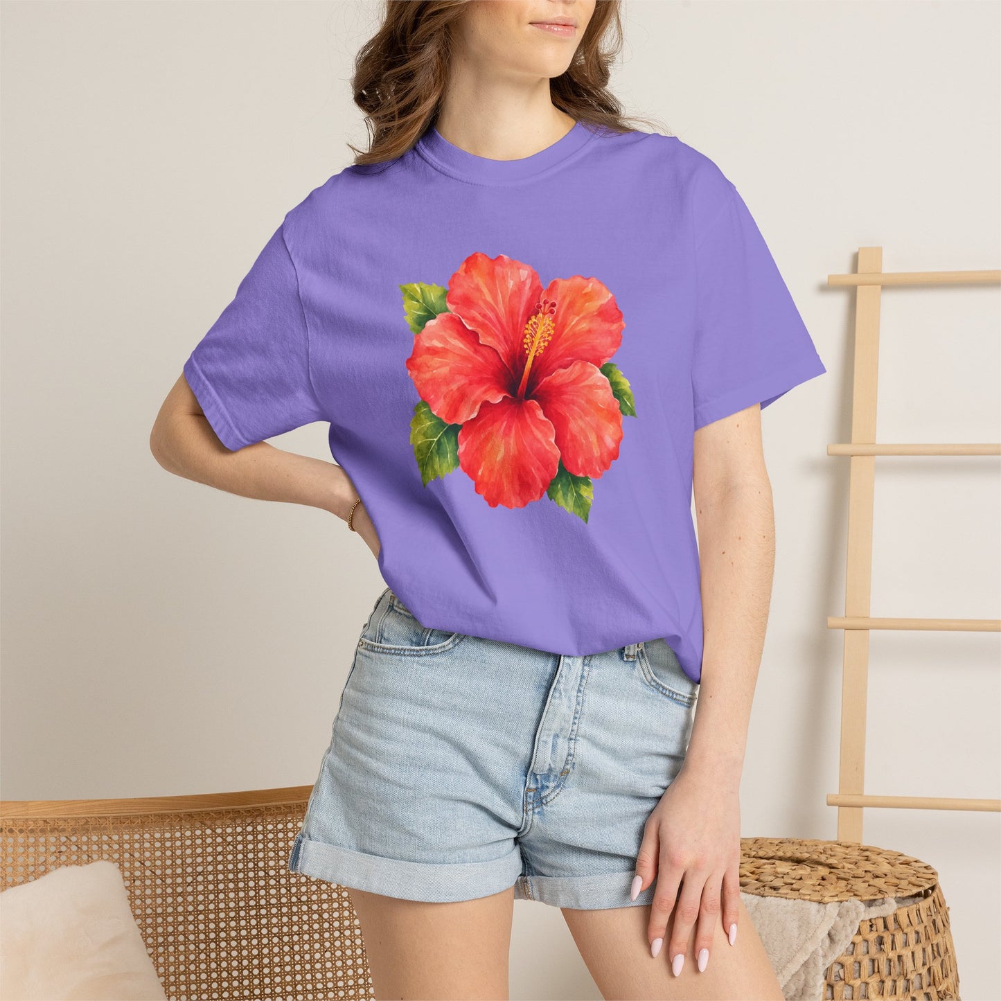 Hibiscus Bloom T-Shirt — Tropical Floral Tee