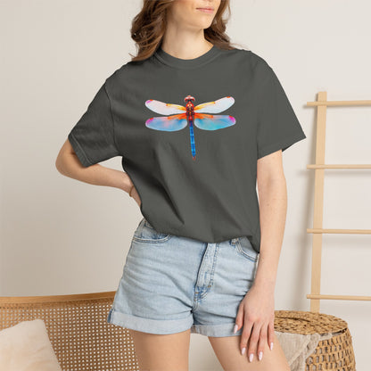 Dragonfly Watercolor T-Shirt — Colorful Nature Graphic Tee