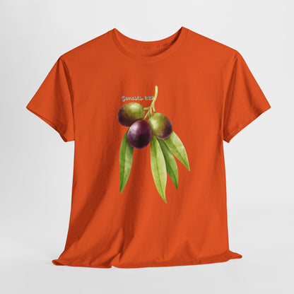 Olive Branch Watercolor T-Shirt — Genesis 1:29 Faith Tee
