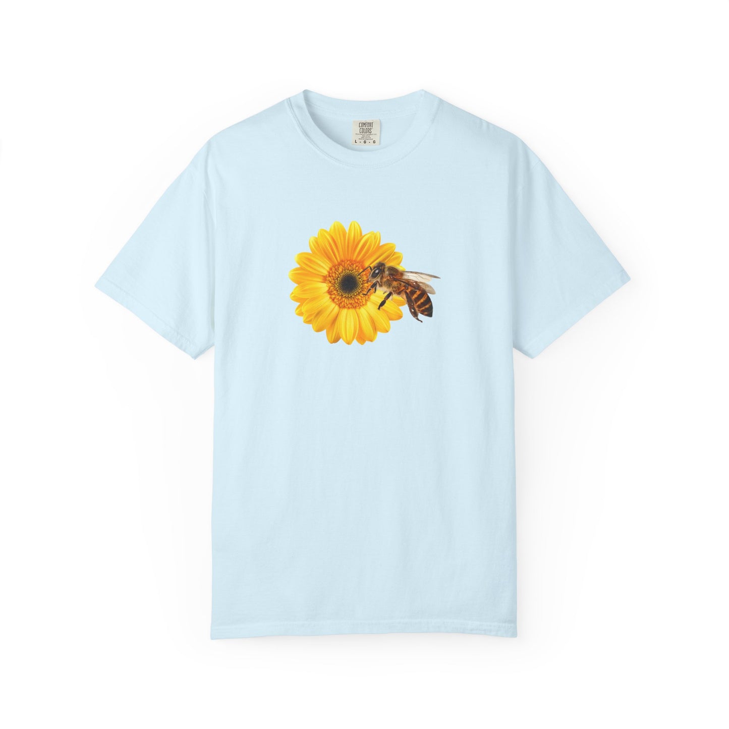 Sunflower & Bee T-Shirt — Floral Nature Graphic Tee