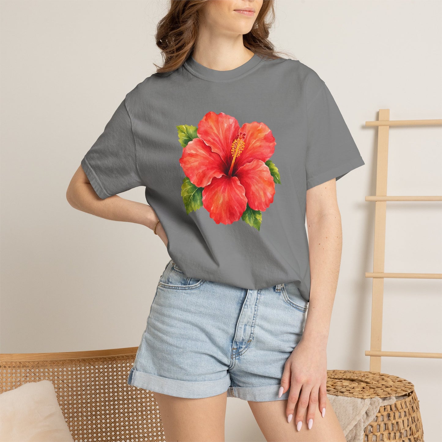 Hibiscus Bloom T-Shirt — Tropical Floral Tee
