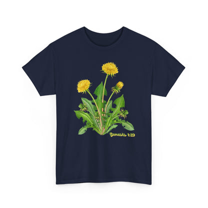 Dandelion Botanical Tee — Genesis 1:29 Floral Graphic T-Shirt