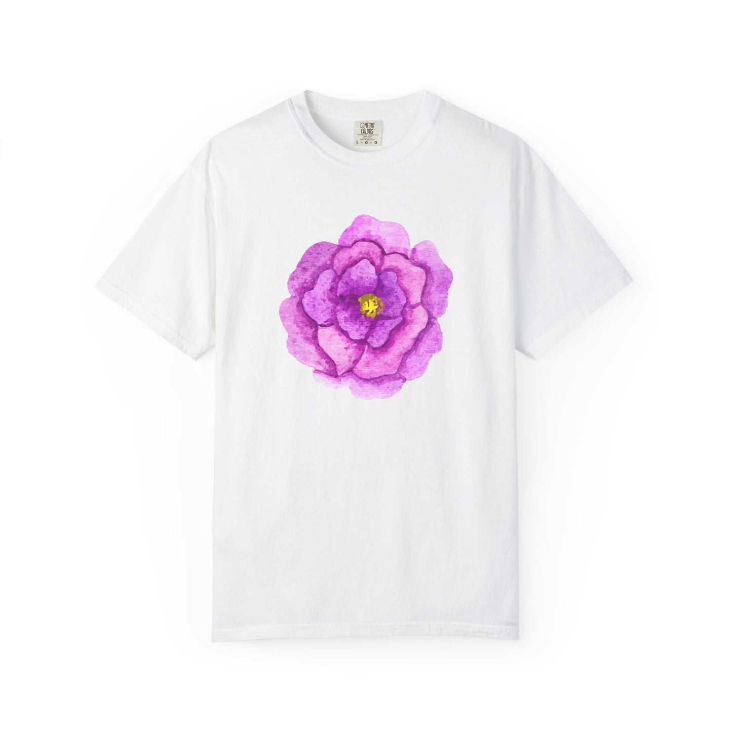 Floral Watercolor Chest Rose T-Shirt
