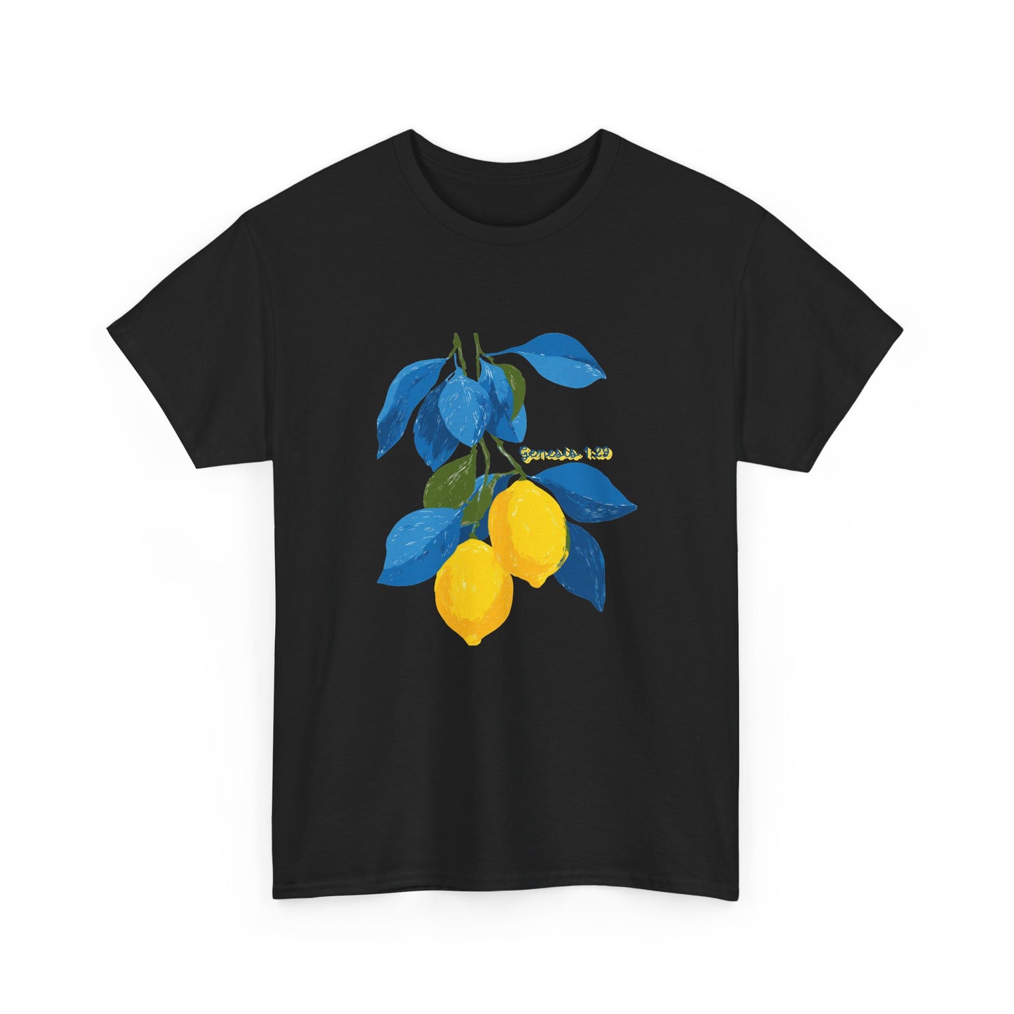 Lemon Branch Graphic Tee — Genesis 1:29 Inspirational Fruit Shirt