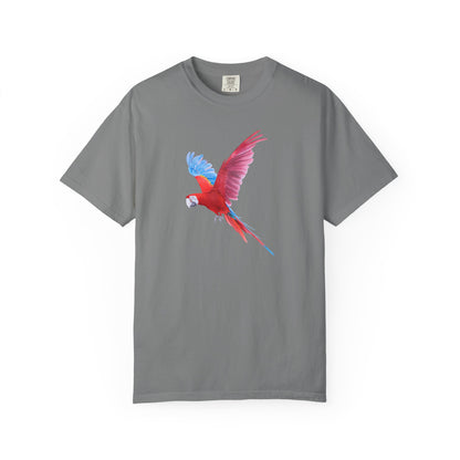 Parrot Flight T-Shirt — Colorful Macaw Graphic Tee