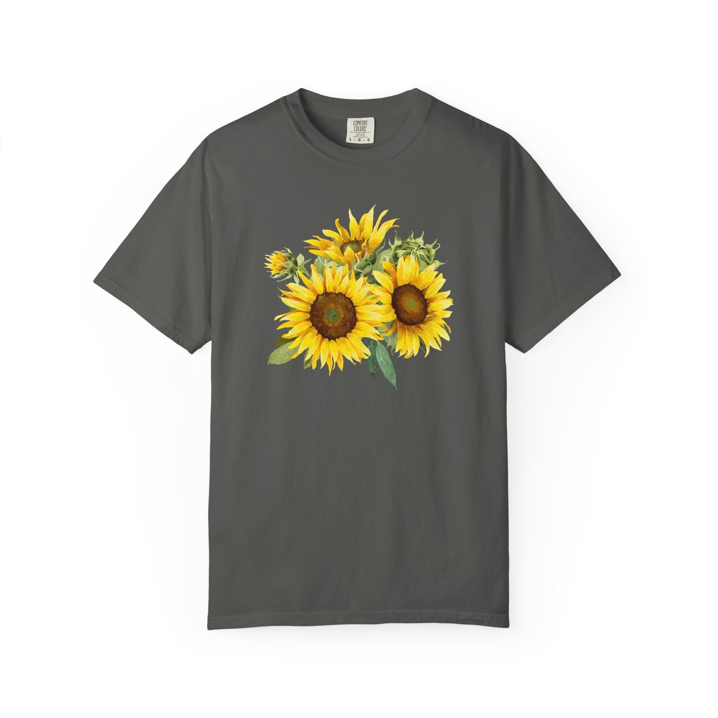 Sunflower Floral T-Shirt — Vintage Yellow Sunflower Graphic Tee