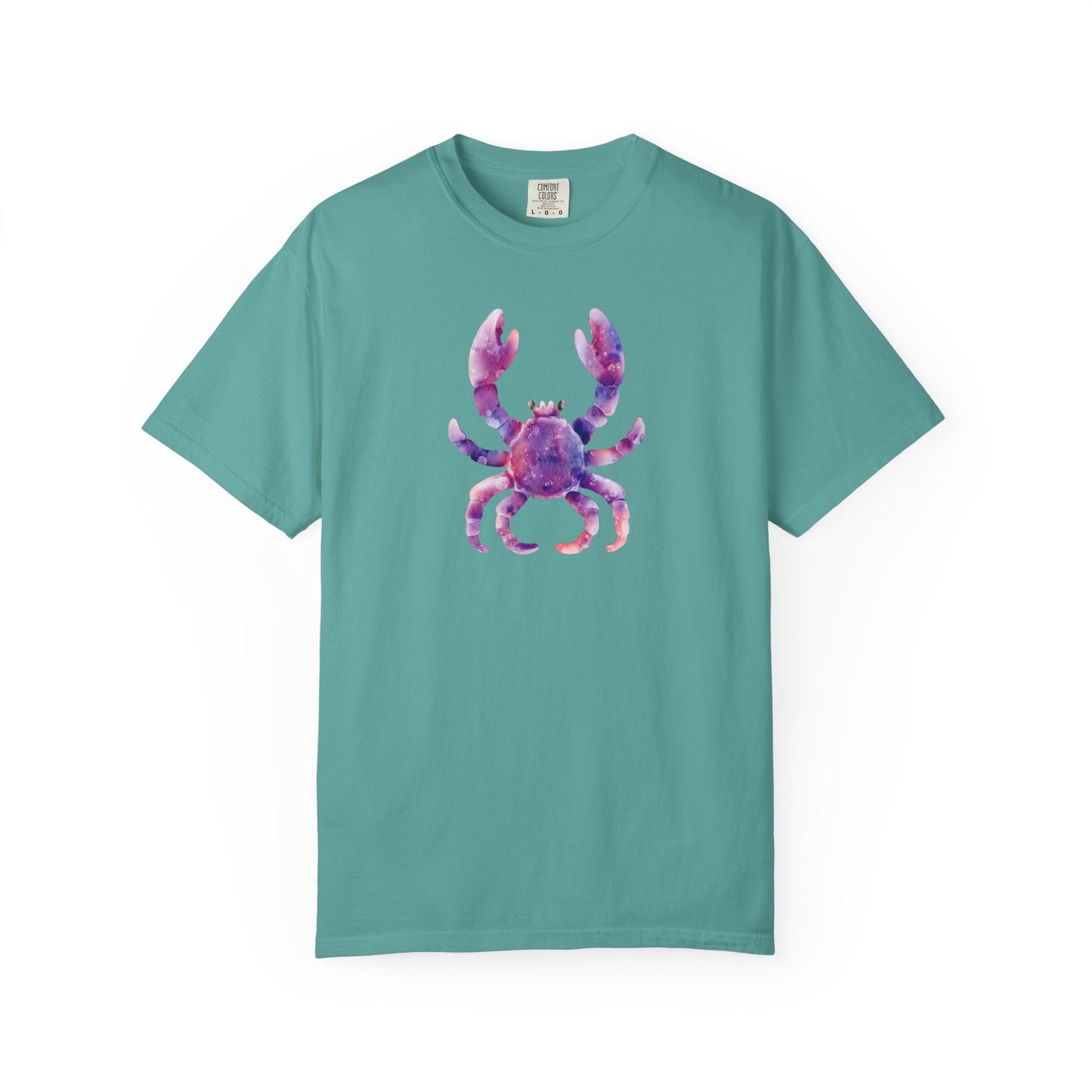 Watercolor Crab T-Shirt — Coastal Beach Vibes Graphic Tee