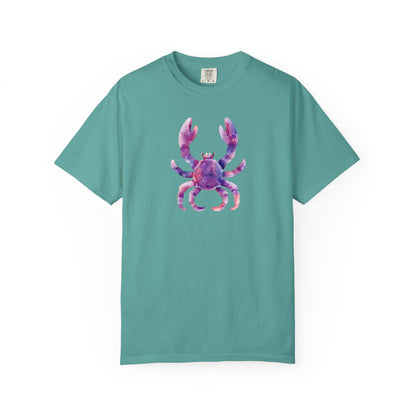 Watercolor Crab T-Shirt — Coastal Beach Vibes Graphic Tee