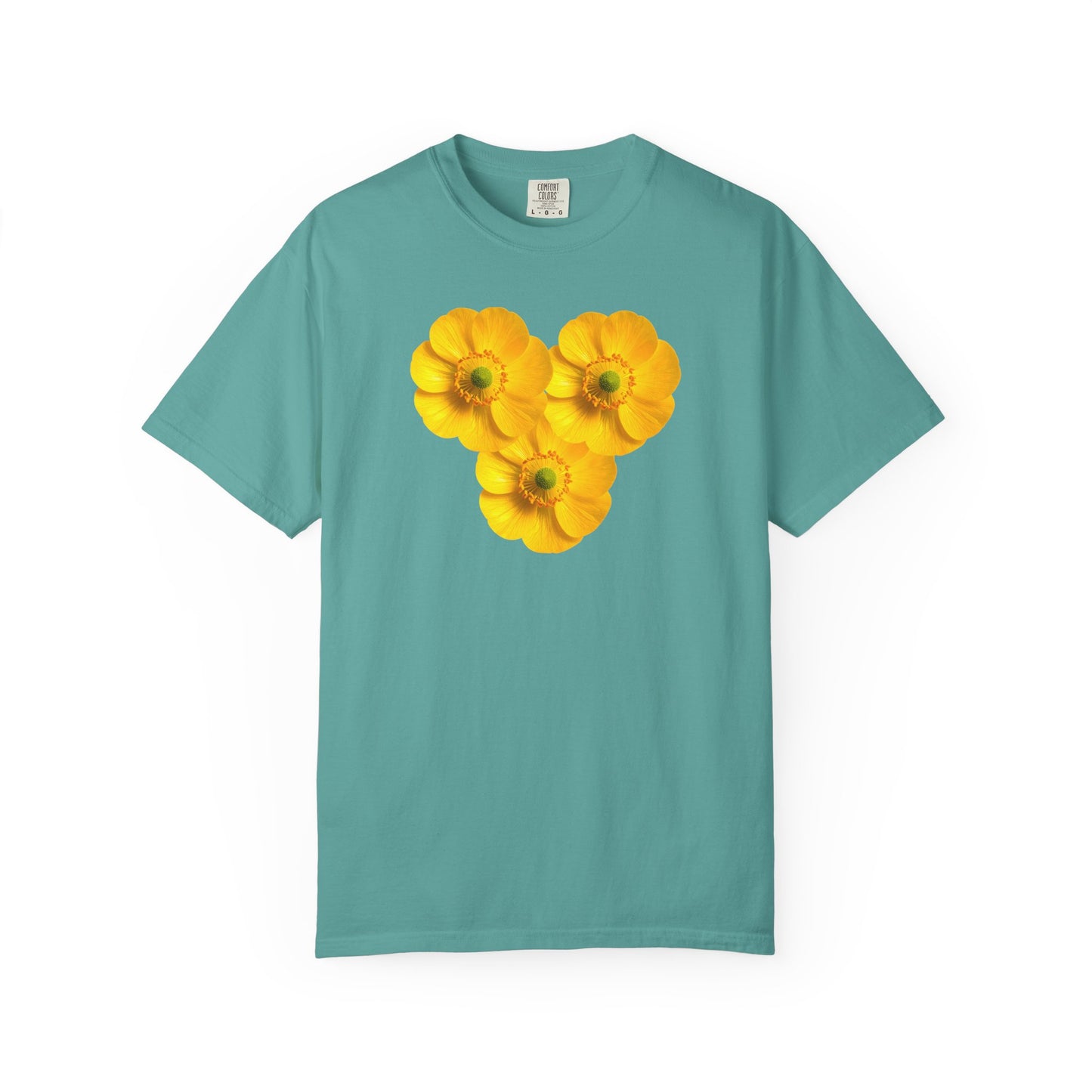 Yellow Floral Heart T-Shirt