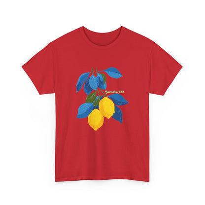 Lemon Branch Graphic Tee — Genesis 1:29 Inspirational Fruit Shirt