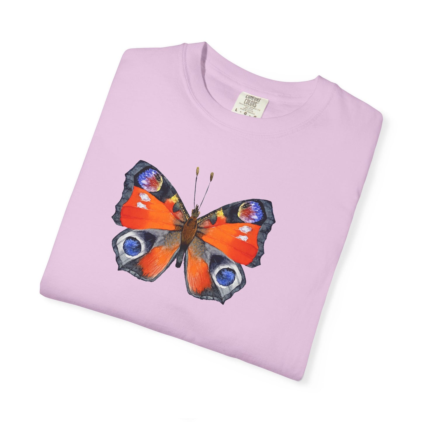 Butterfly Graphic T-Shirt — Peacock Eye Floral Tee