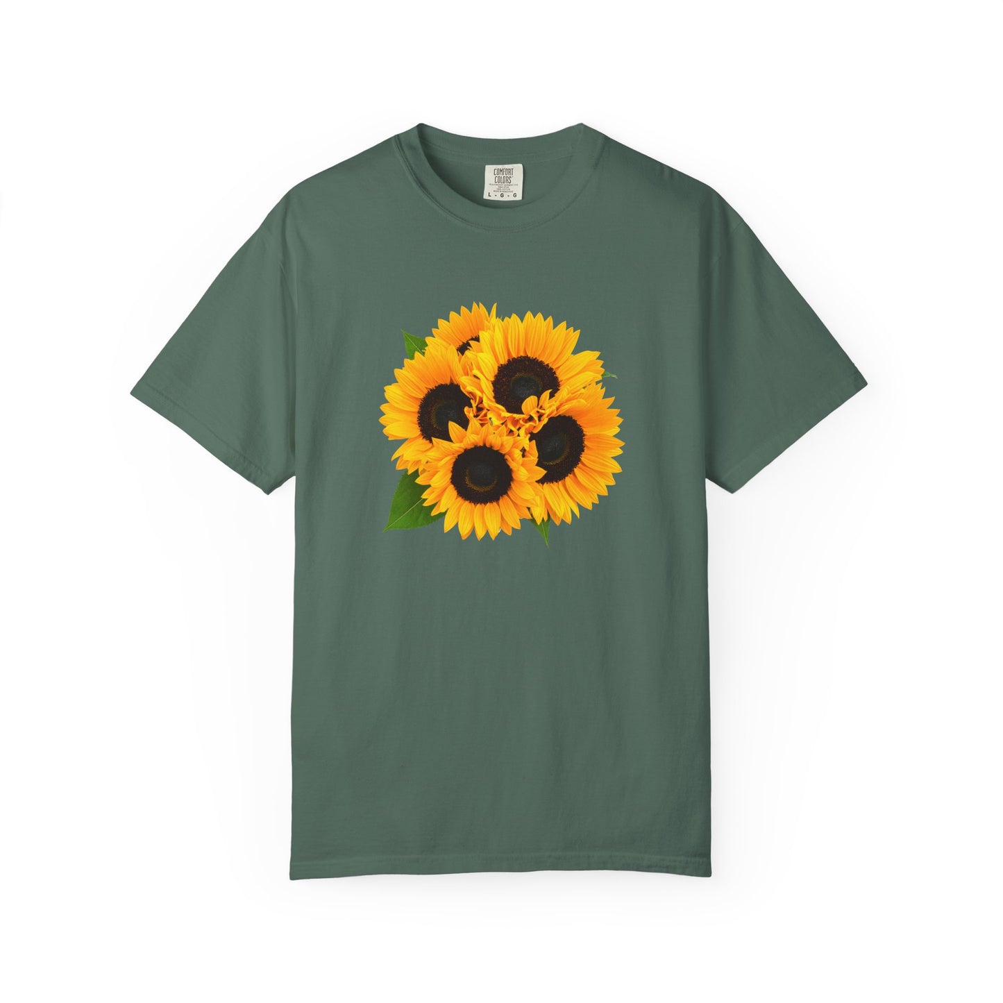 Sunflower Trio T-Shirt — Bright Floral Graphic Tee