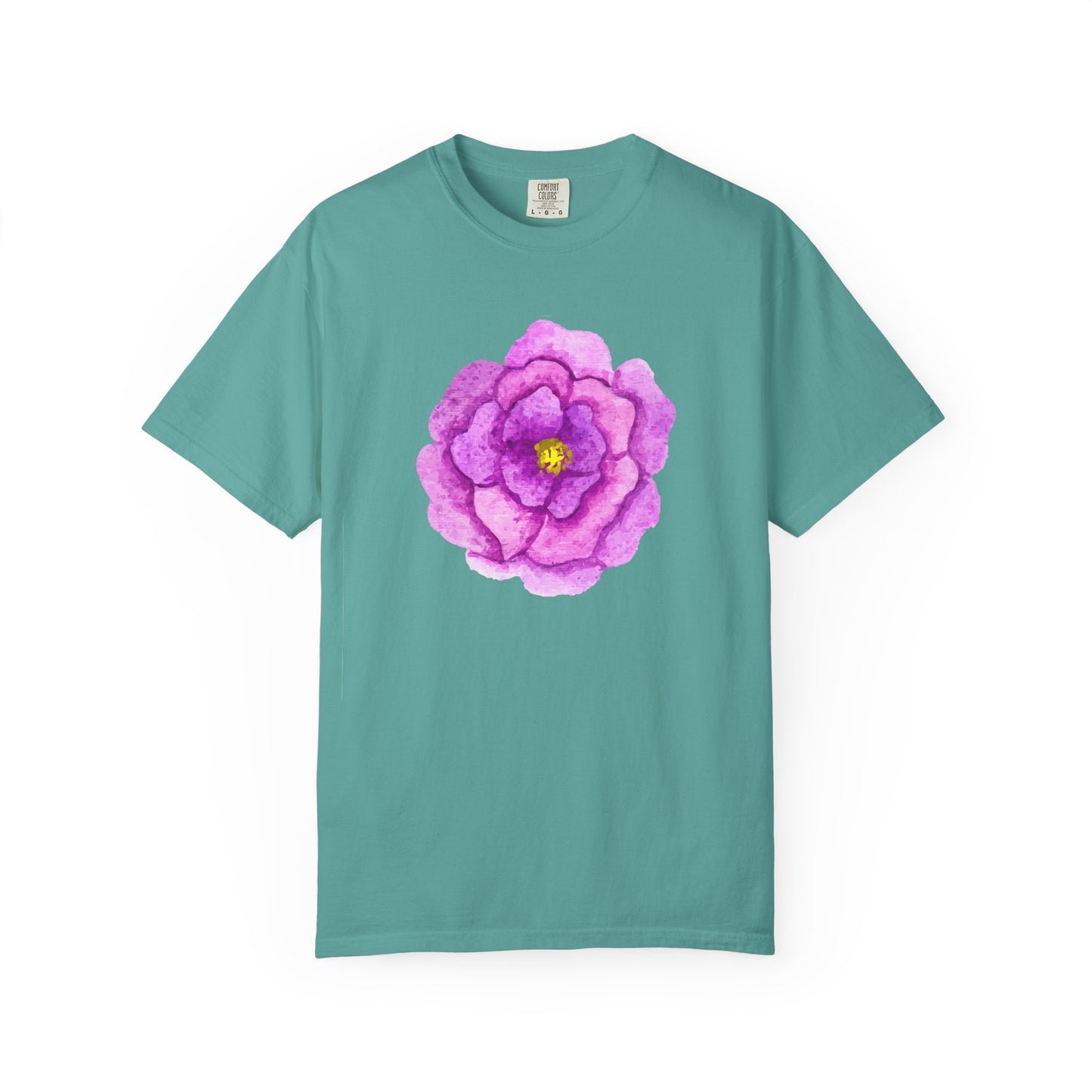 Floral Watercolor Chest Rose T-Shirt