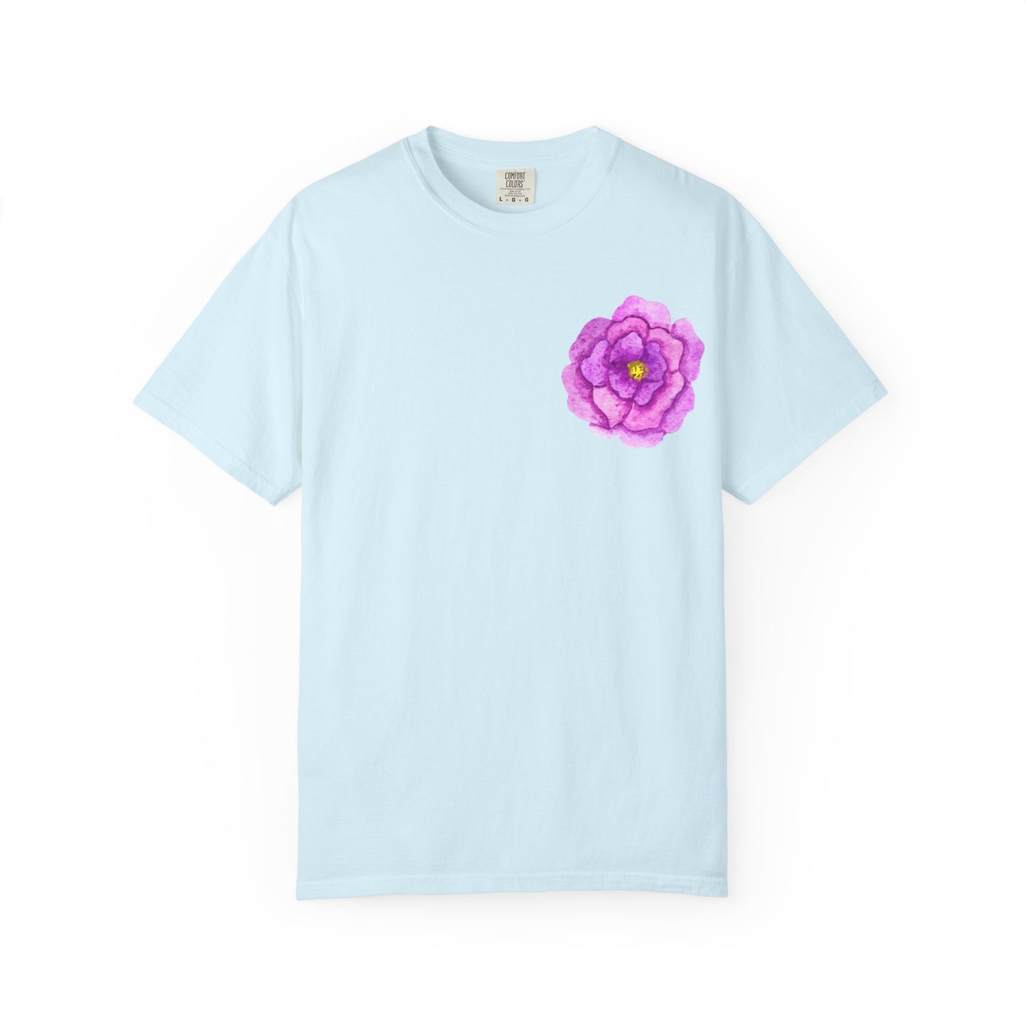 Floral Watercolor Chest Rose T-Shirt