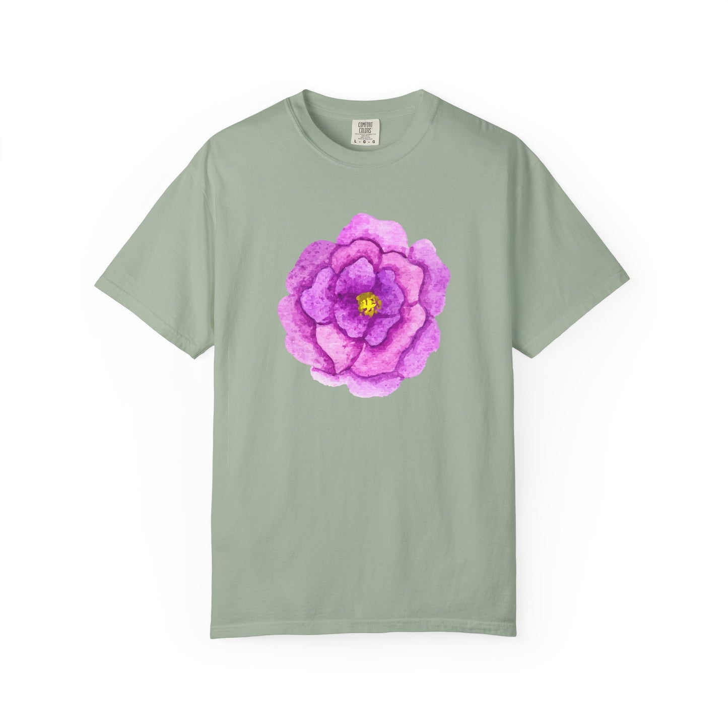 Floral Watercolor Chest Rose T-Shirt