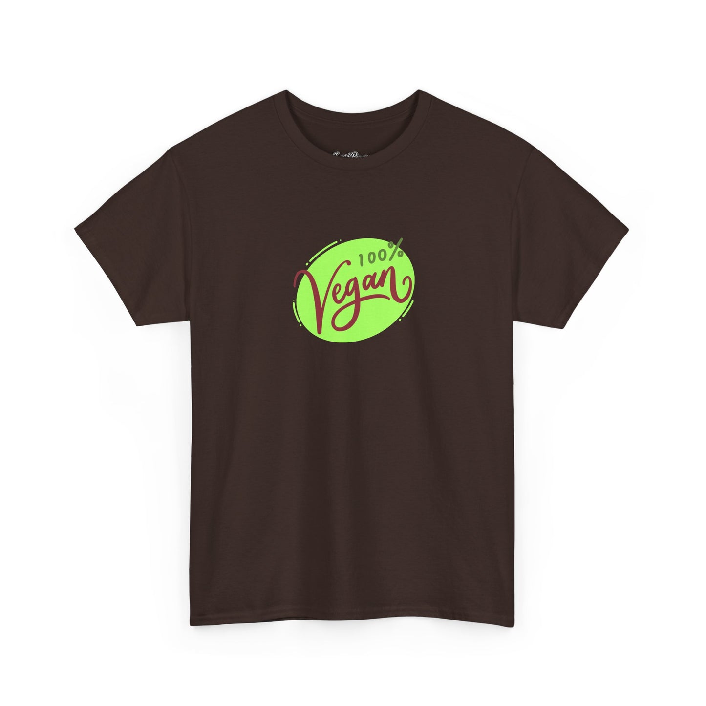 Vegan Tee — 100% Vegan Green Badge T-Shirt