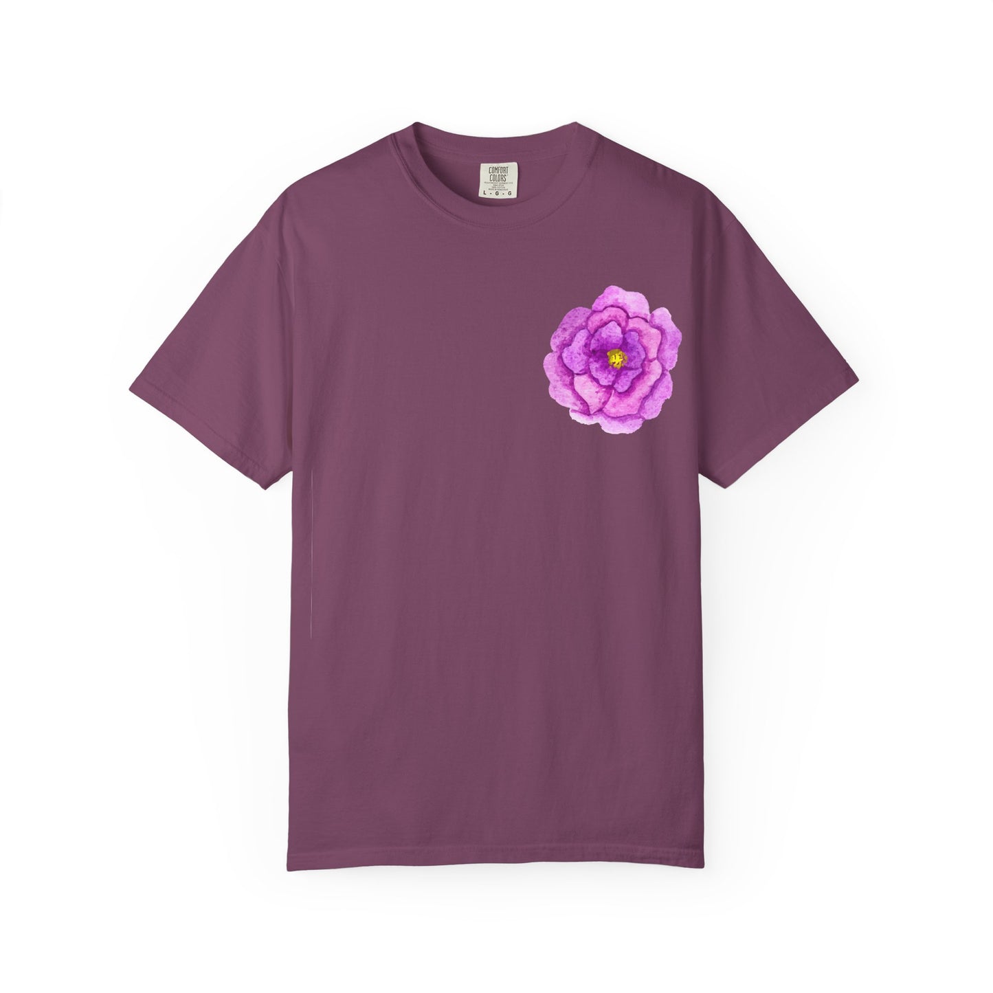 Floral Watercolor Chest Rose T-Shirt