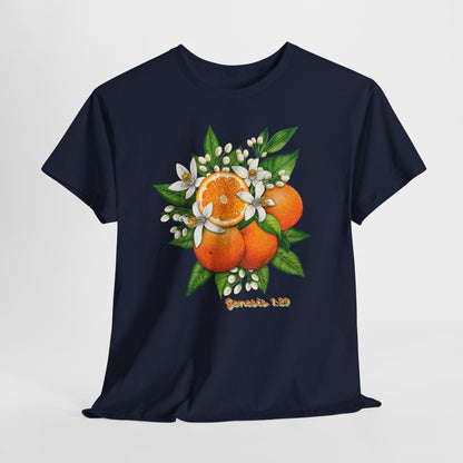 Orange Blossom Tee — Genesis 1:29 Fruit Illustration Shirt