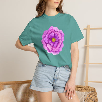 Floral Watercolor Chest Rose T-Shirt