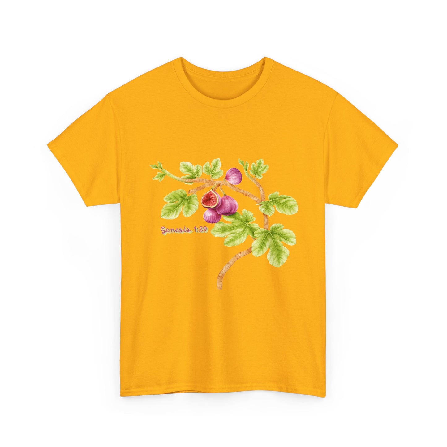 Floral Fig Branch Tee — Botanical Watercolor T‑Shirt Genesis !:29