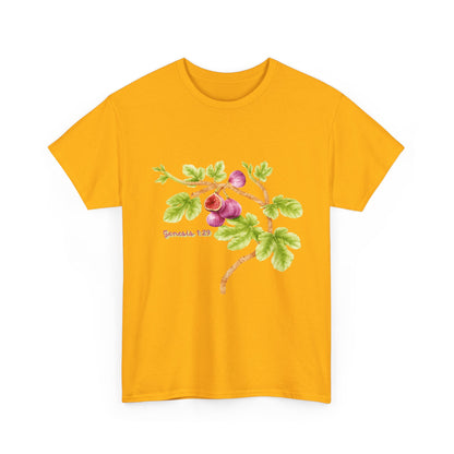 Floral Fig Branch Tee — Botanical Watercolor T‑Shirt Genesis !:29