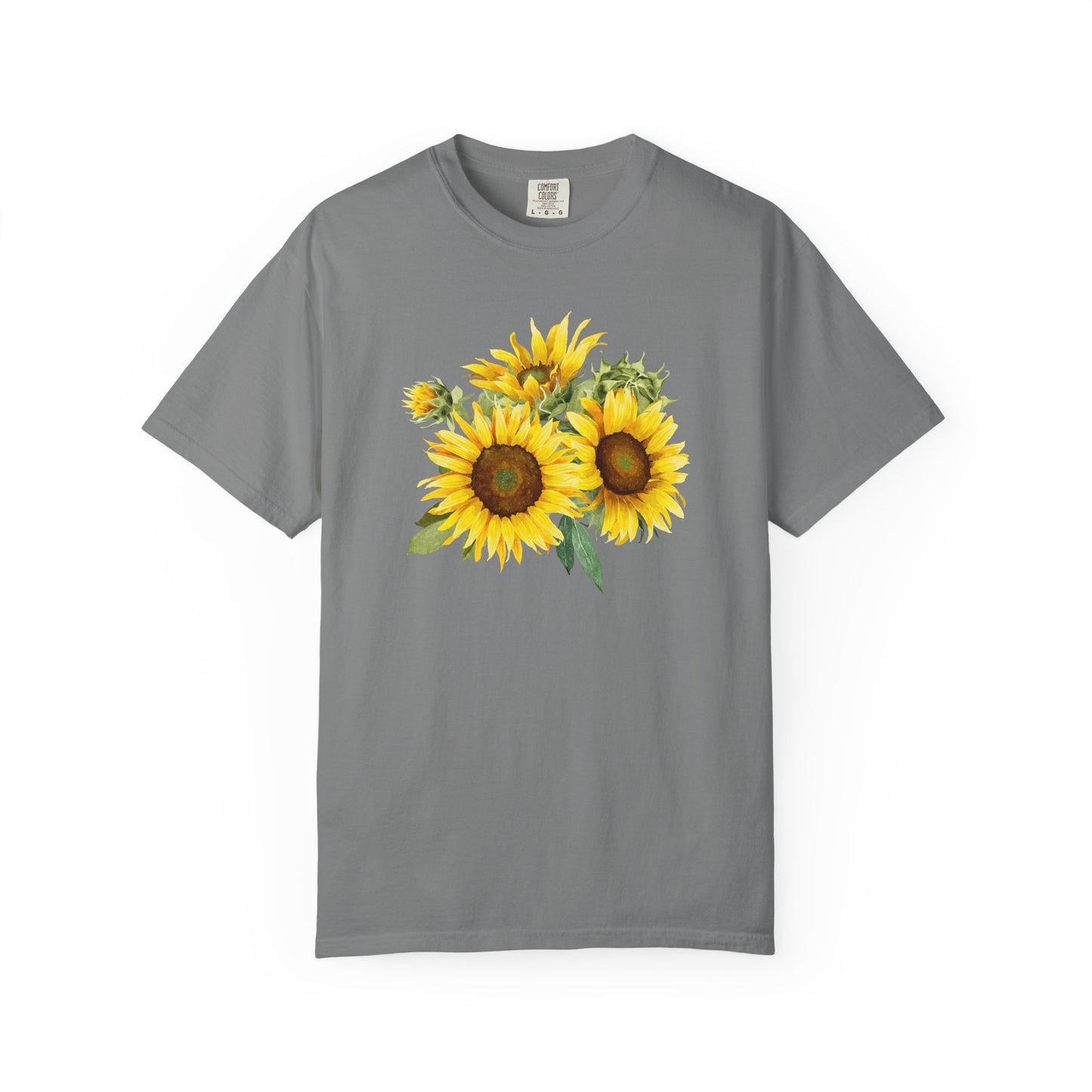 Sunflower Floral T-Shirt — Vintage Yellow Sunflower Graphic Tee