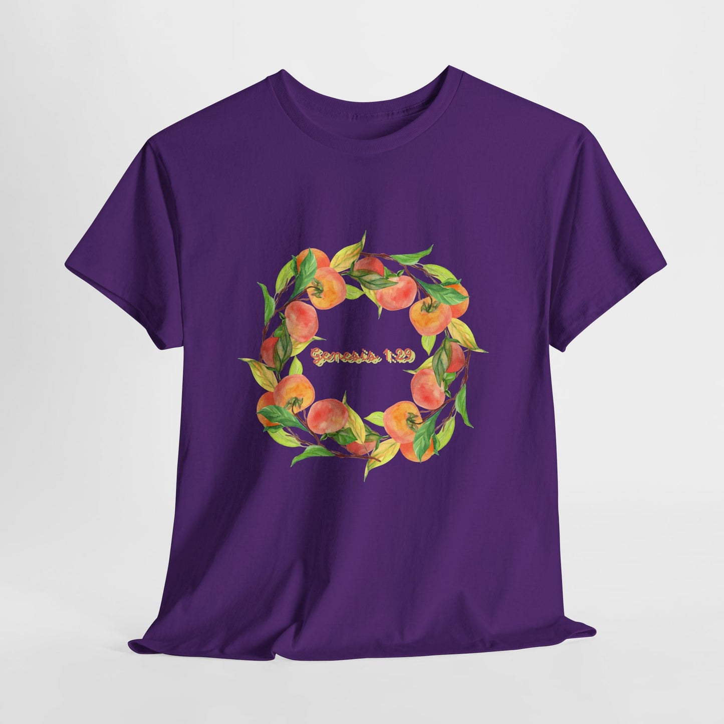 Peaches Wreath T‑Shirt — Jeremiah 29:11 Inspirational Christian Tee