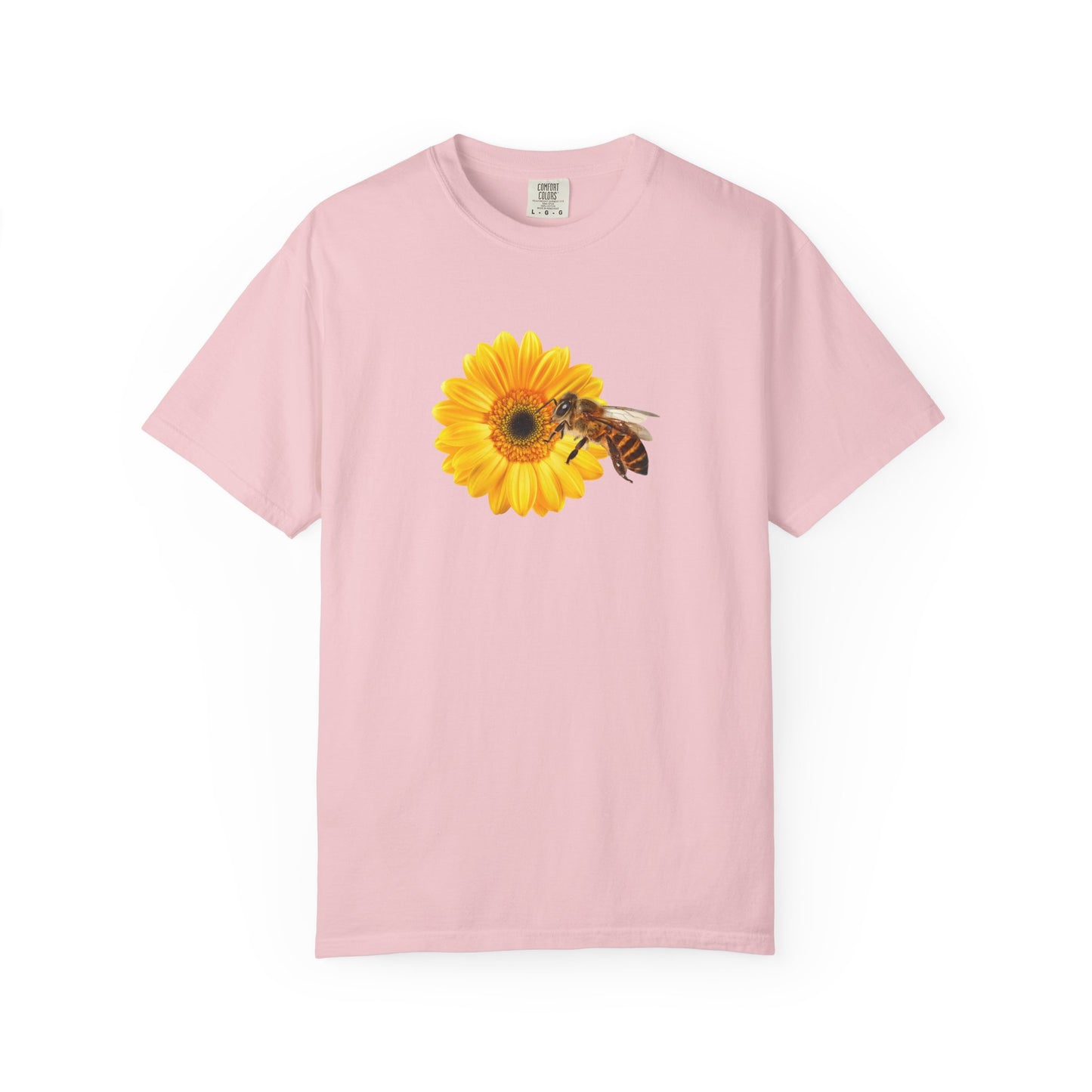 Sunflower & Bee T-Shirt — Floral Nature Graphic Tee