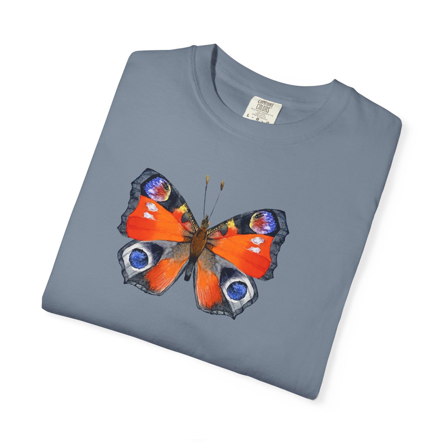 Butterfly Graphic T-Shirt — Peacock Eye Floral Tee
