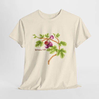 Floral Fig Branch Tee — Botanical Watercolor T‑Shirt Genesis !:29