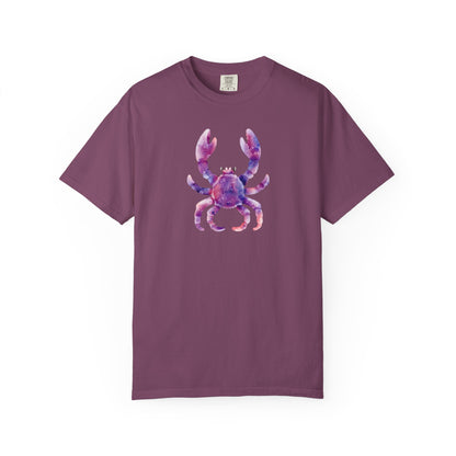 Watercolor Crab T-Shirt — Coastal Beach Vibes Graphic Tee