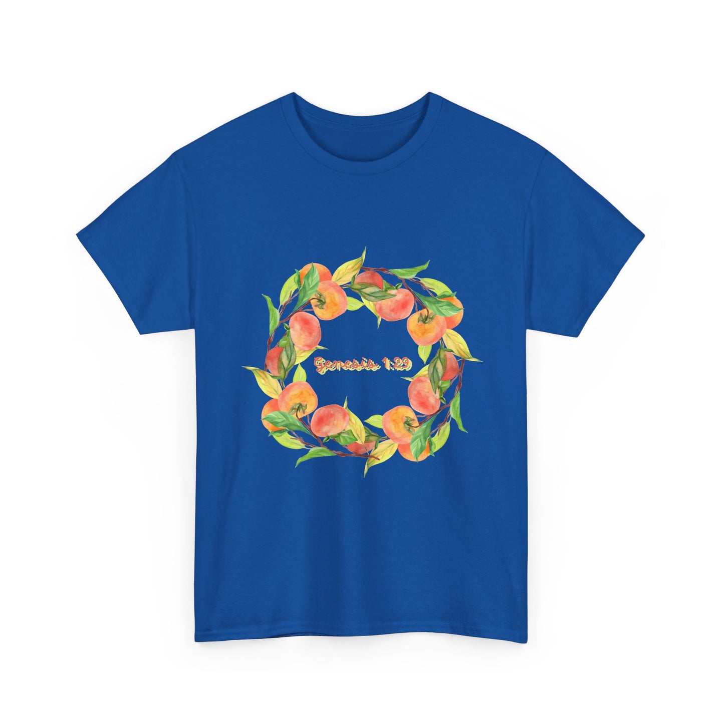 Peaches Wreath T‑Shirt — Jeremiah 29:11 Inspirational Christian Tee