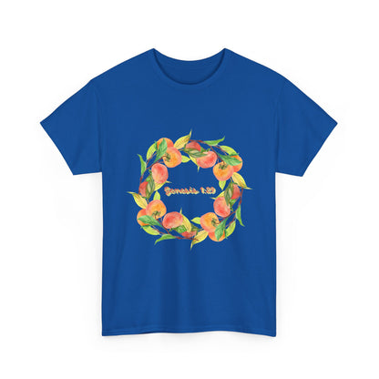 Peaches Wreath T‑Shirt — Jeremiah 29:11 Inspirational Christian Tee