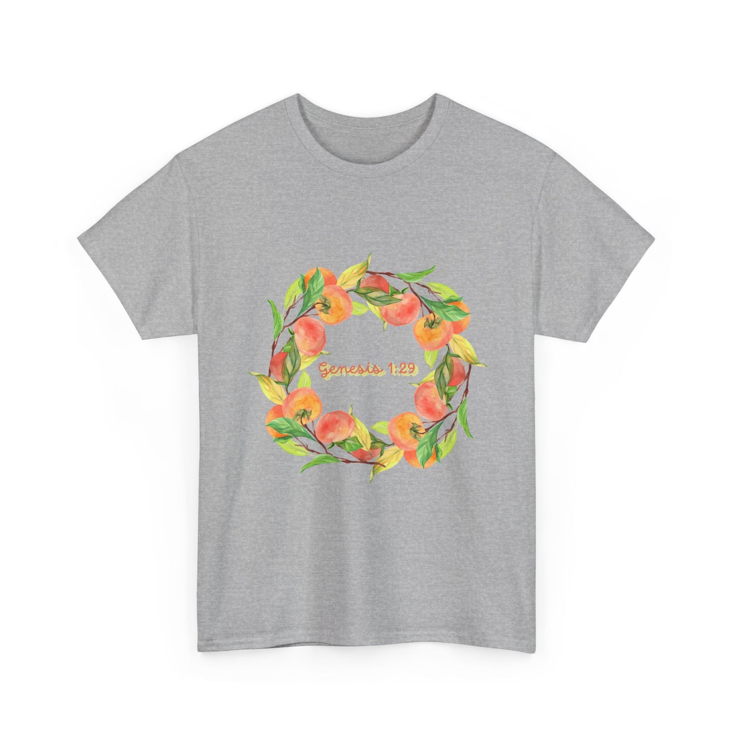 Peaches Wreath T‑Shirt — Jeremiah 29:11 Inspirational Christian Tee