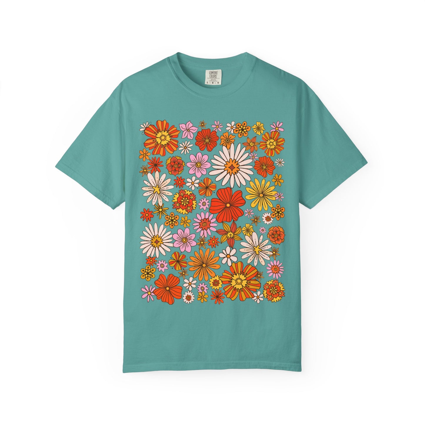 Floral Bouquet Tee — Retro Wildflower Print T-Shirt
