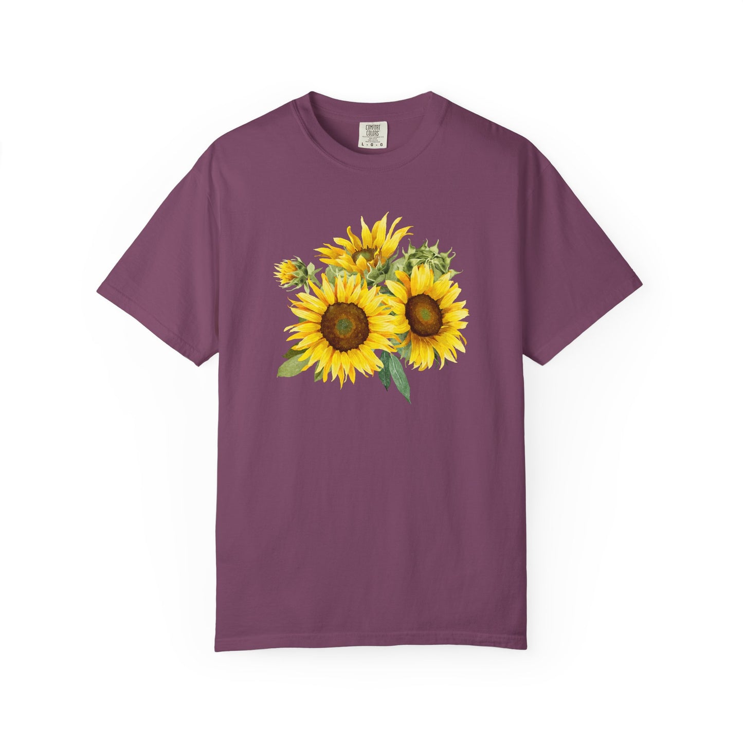 Sunflower Floral T-Shirt — Vintage Yellow Sunflower Graphic Tee