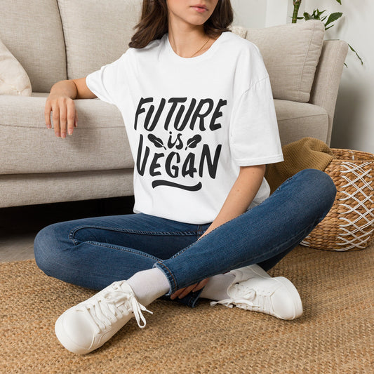 Future Is Vegan T-Shirt — Plant-Based Slogan Tee for Vegans & Allies