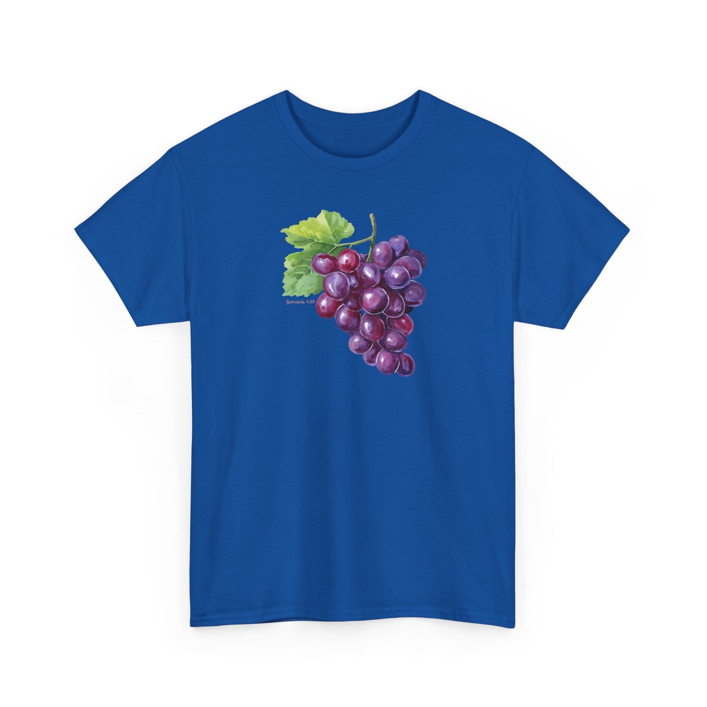 Grape Watercolor Tee — Green T-Shirt Genesis 1:29