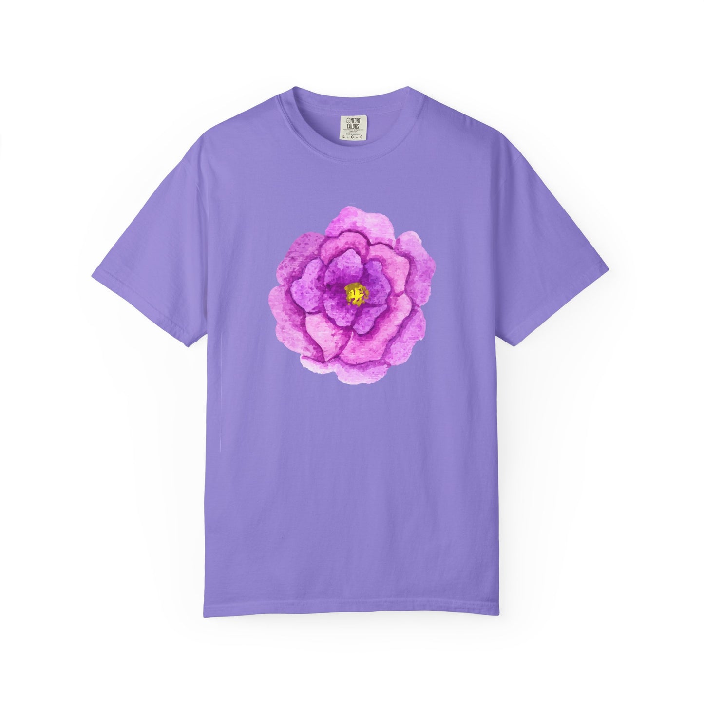 Floral Watercolor Chest Rose T-Shirt