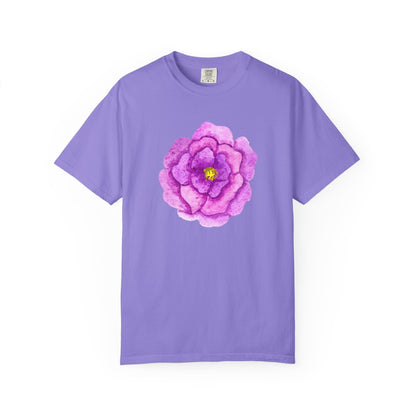 Floral Watercolor Chest Rose T-Shirt