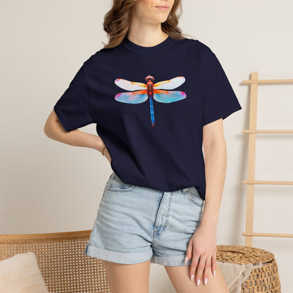 Dragonfly Watercolor T-Shirt — Colorful Nature Graphic Tee