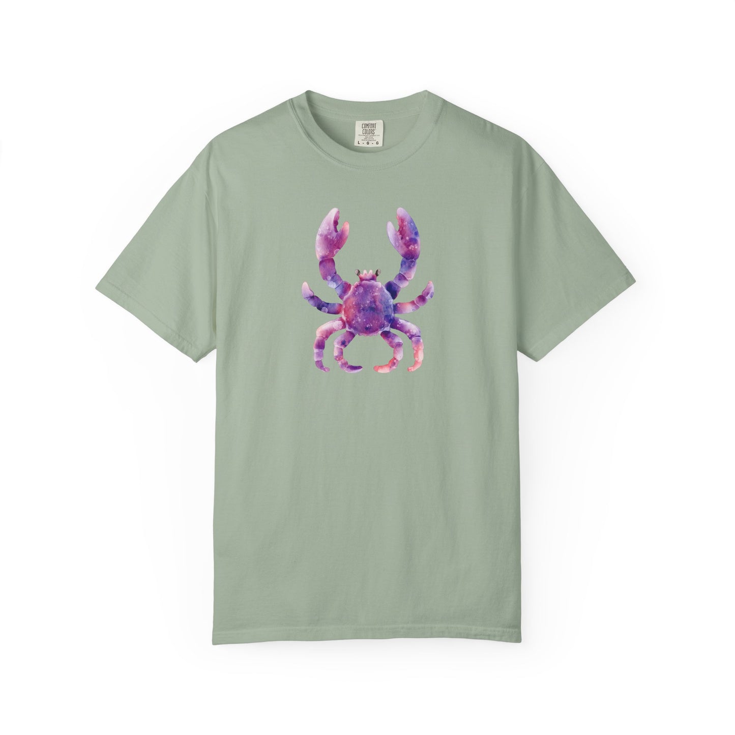 Watercolor Crab T-Shirt — Coastal Beach Vibes Graphic Tee