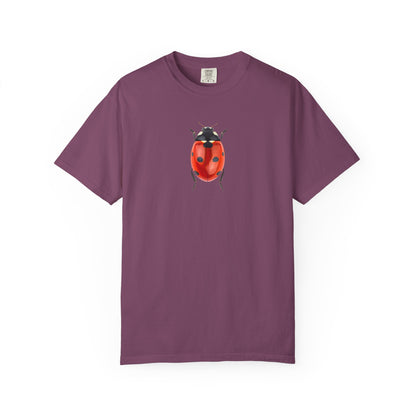 Ladybug With Top Hat T-Shirt — Whimsical Insect Graphic Tee