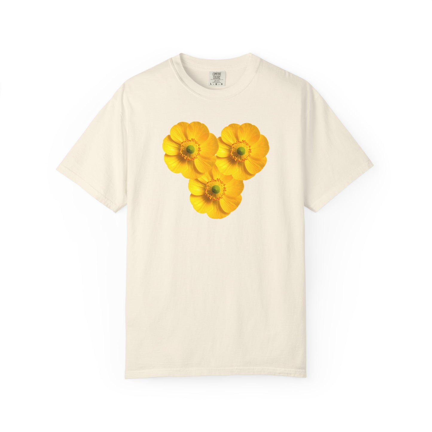 Yellow Floral Heart T-Shirt