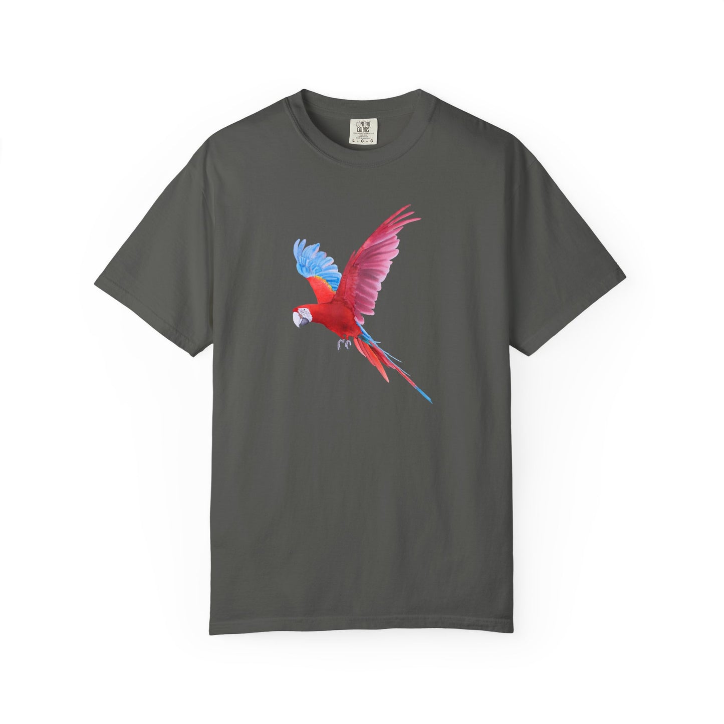 Parrot Flight T-Shirt — Colorful Macaw Graphic Tee