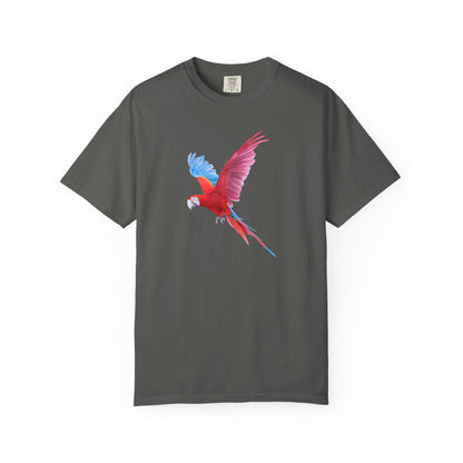Parrot Flight T-Shirt — Colorful Macaw Graphic Tee