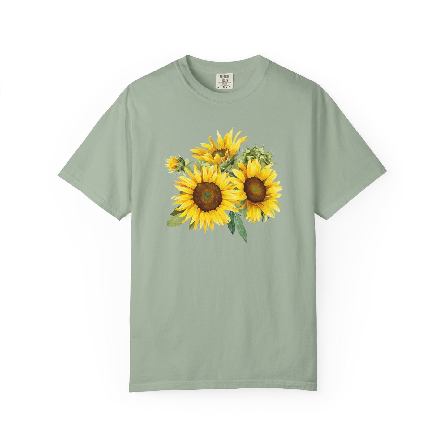 Sunflower Floral T-Shirt — Vintage Yellow Sunflower Graphic Tee