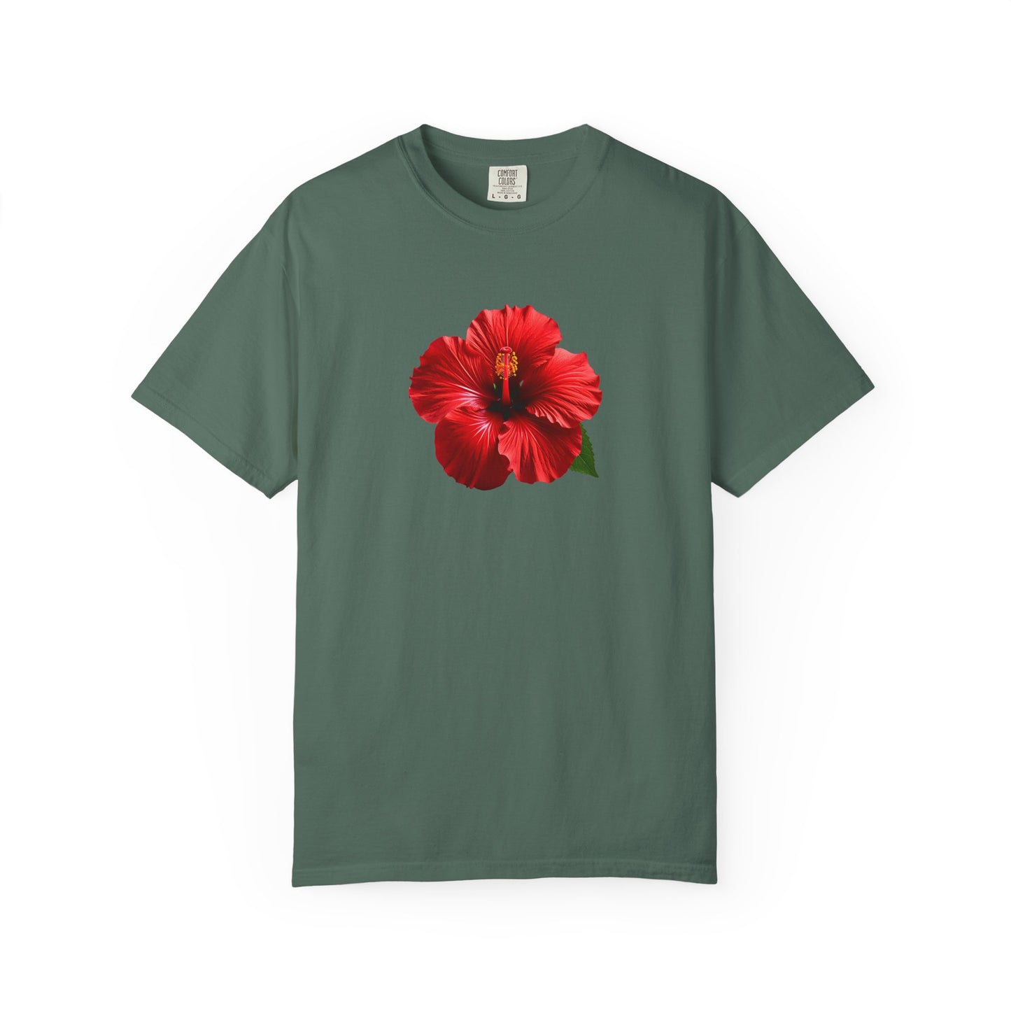 Hibiscus Bloom T-Shirt — Red Floral Graphic Tee